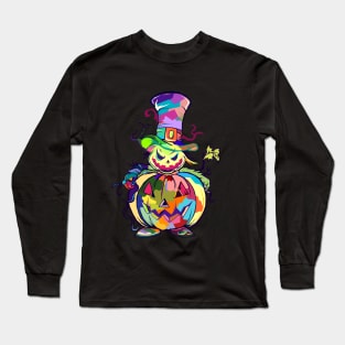 Halloween Pumpkins wpap pop art Long Sleeve T-Shirt